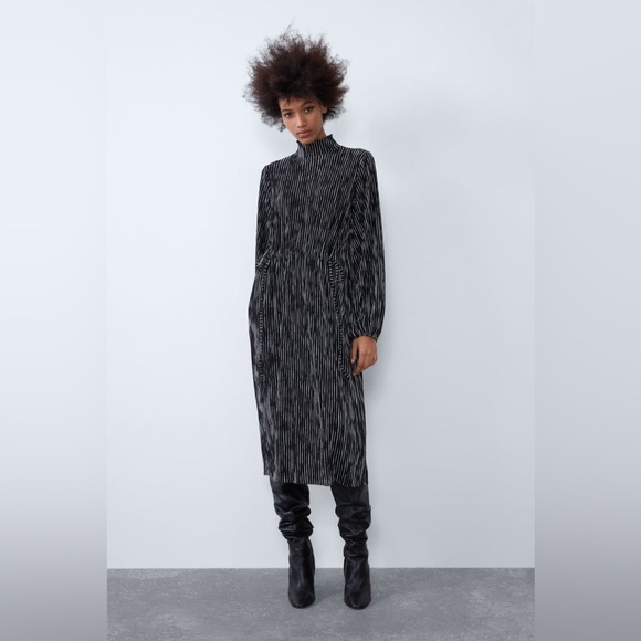 Zara Plisse Dress - Picture 1 of 3